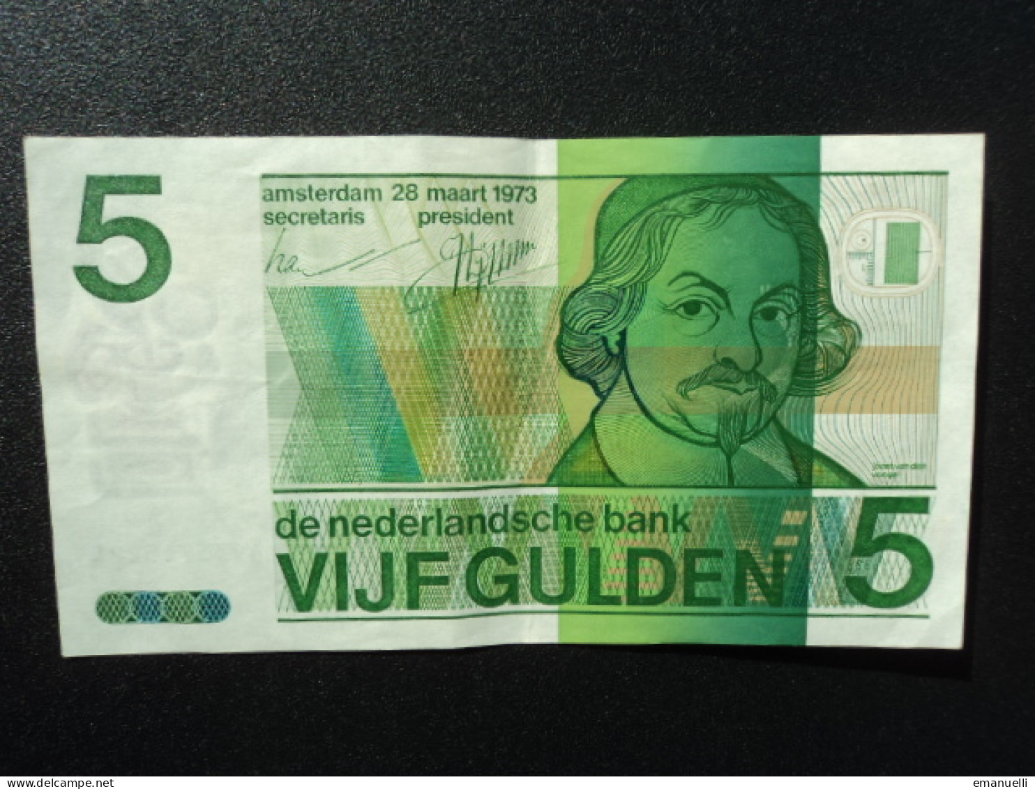 PAYS BAS : 5 GULDEN    28-3-1973    P 95a      TTB+ à Presque SUP - 5 Florín Holandés (gulden)