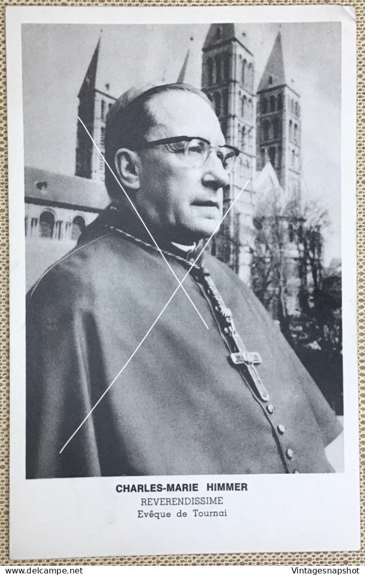 Charles-Marie Himmer Révérendissime Évêque De TOURNAI CP Phot. Messiaen Vers 1950 - Doornik