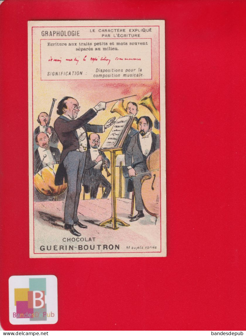 GUERIN BOUTRON Chromo Champenois Graphologie écriture Langage Composition Musicale Chef Orchestre Tuba Musique - Guerin Boutron