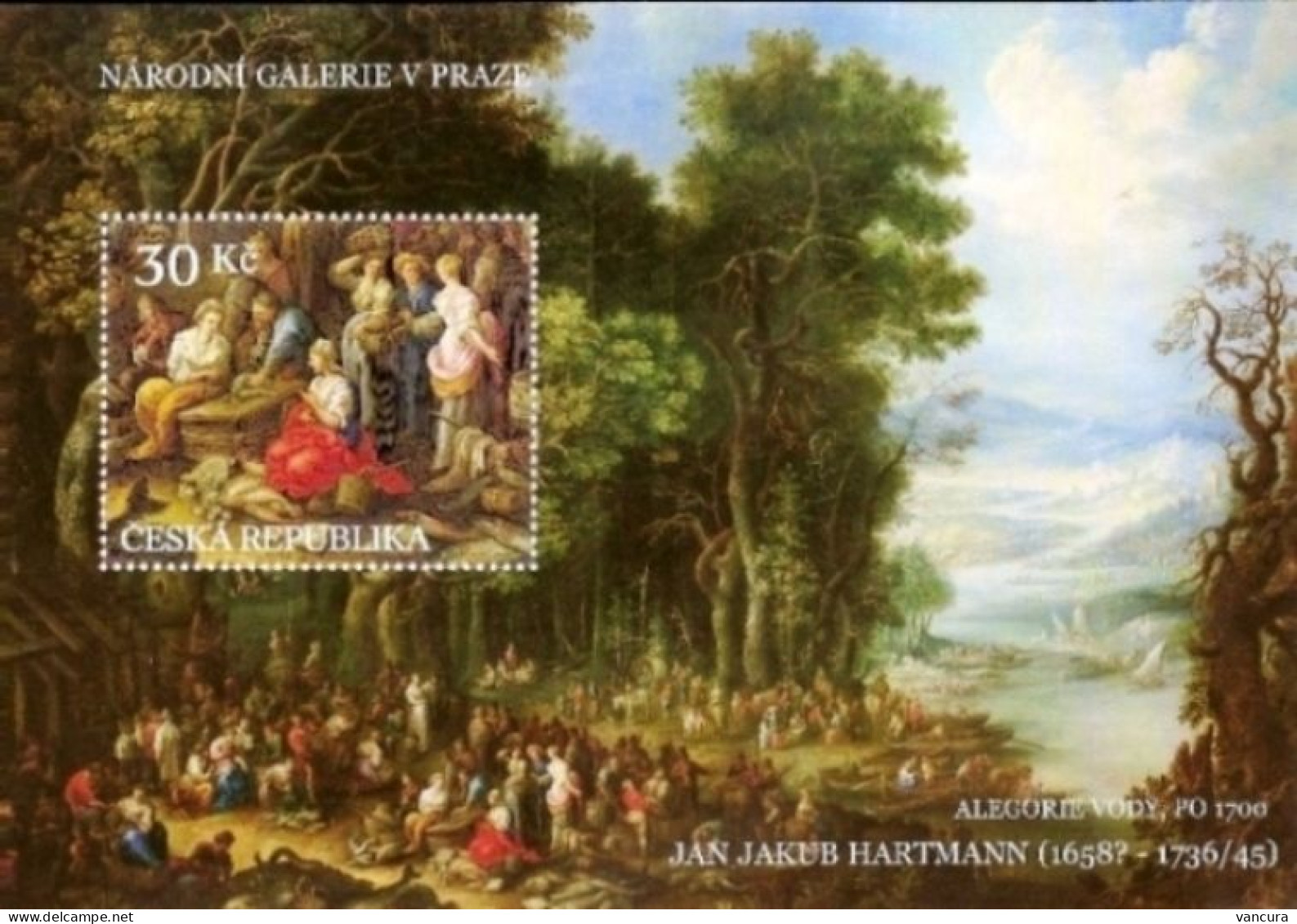 A 580 Czech Republic Jan Jakub Hartmann Allegory Of Water 2008 - Otros & Sin Clasificación