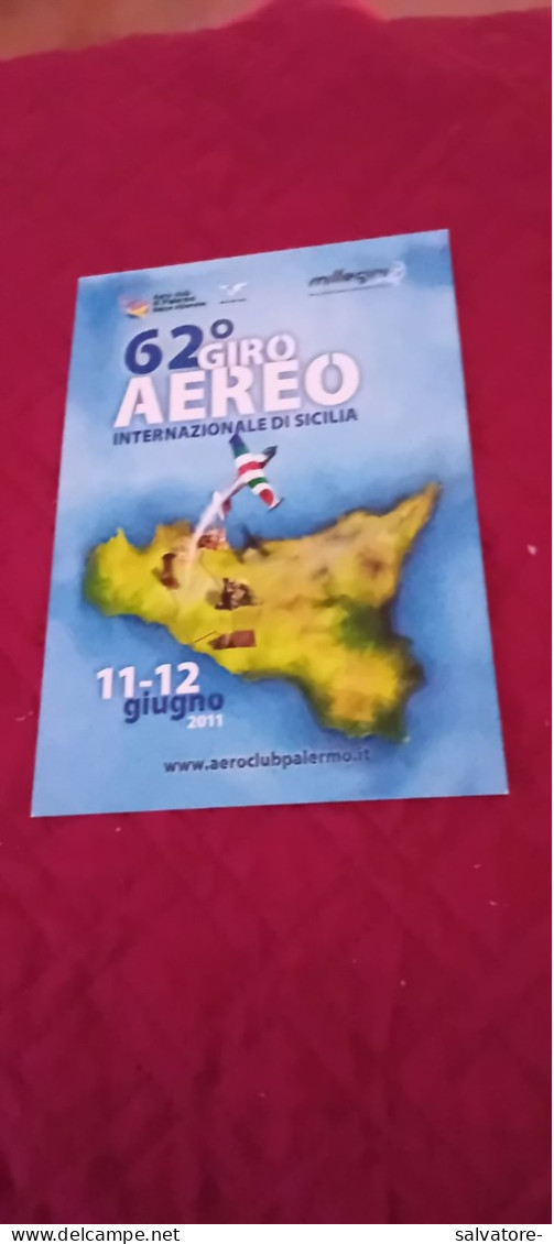 CARTOLINA 62° GIRO INTERNAZIONALE DI SICILIA-2011 - Aerei