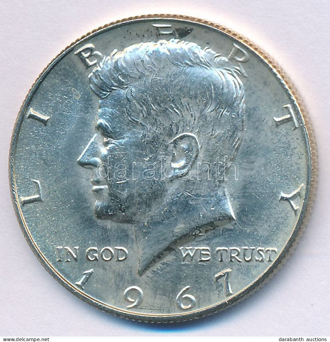 Amerikai Egyesült Államok 1967. 1/2$ Ag "Kennedy" T:AU USA 1967. 1/2 Dollar Ag "Kennedy" C:AU Krause KM#202a - Ohne Zuordnung