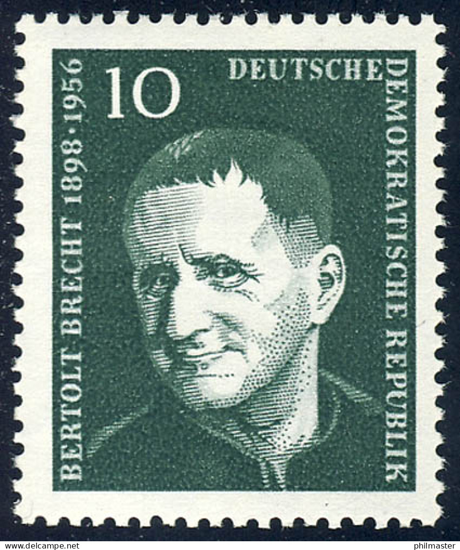 593 Bertolt Brecht 10 Pf ** Postfrisch - Ungebraucht