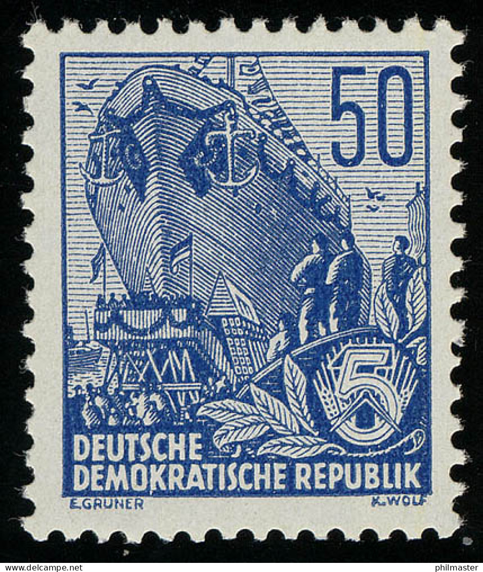 584A Fünfjahrplan 50 Pf, Zähnung A, ** Postfrisch - Unused Stamps