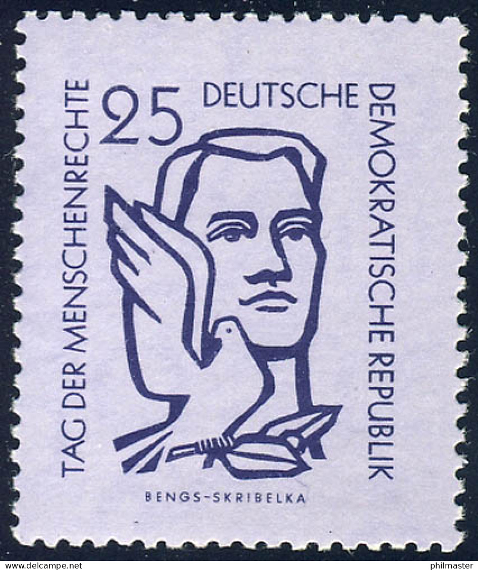 550 Tag Der Menschenrechte 25 Pf ** Postfrisch - Unused Stamps