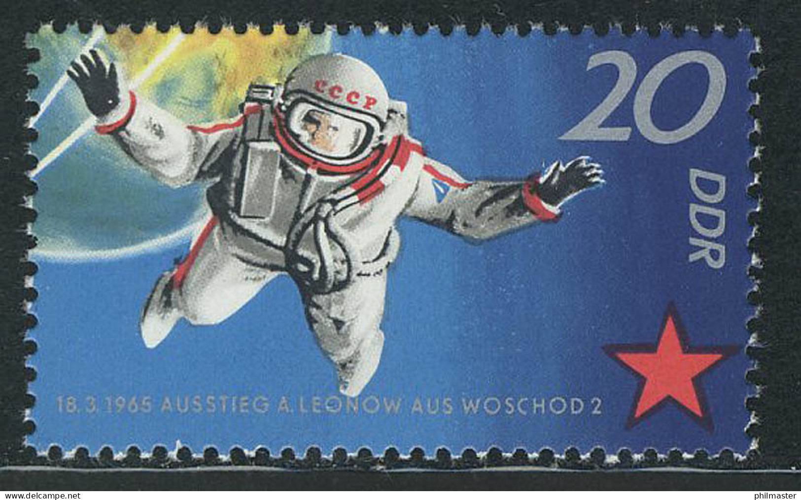 1643 Sowjetische Weltraumflüge 20 Pf ** - Unused Stamps