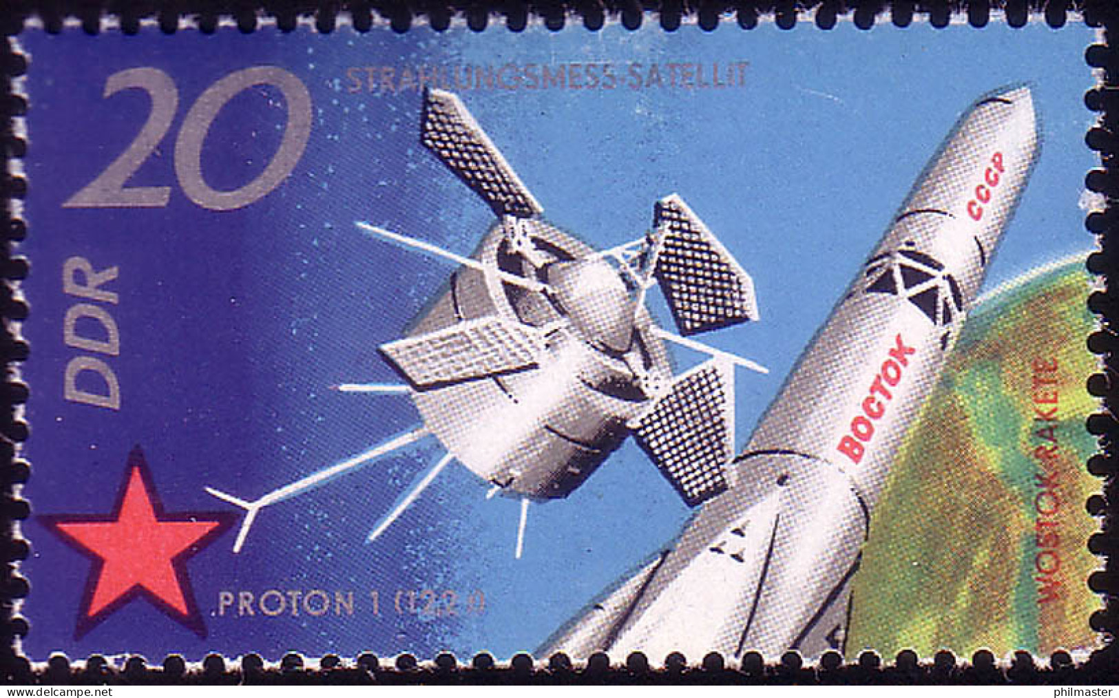 1640 Sowjetische Weltraumflüge 20 Pf ** - Unused Stamps