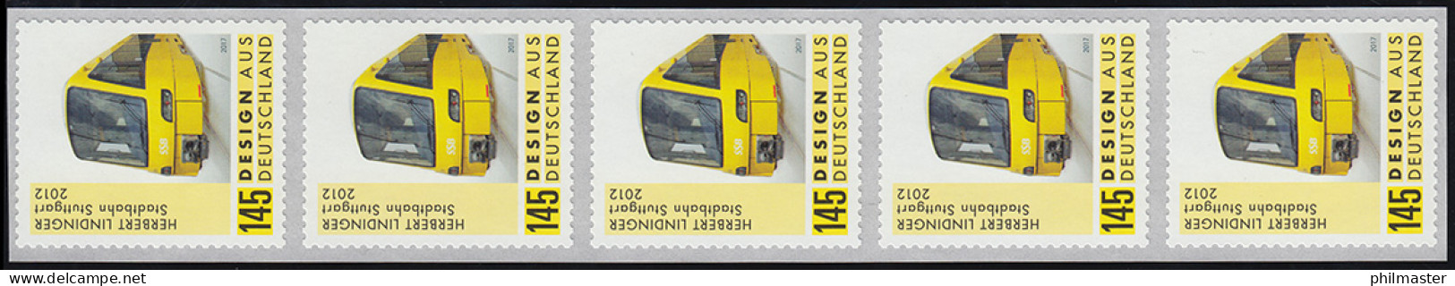 3363 Stadtbahn Selbstklebend 5er-Streifen Mit GERADER Nummer ** - Roller Precancels