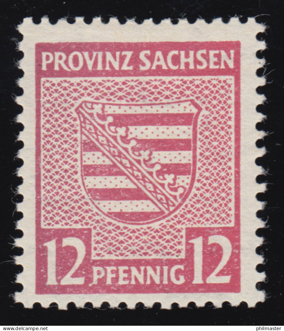 79 Yb Provinzwappen 12 Pf. Seltene Farbe Helllilakarmin, * FA Ströh BPP - Neufs