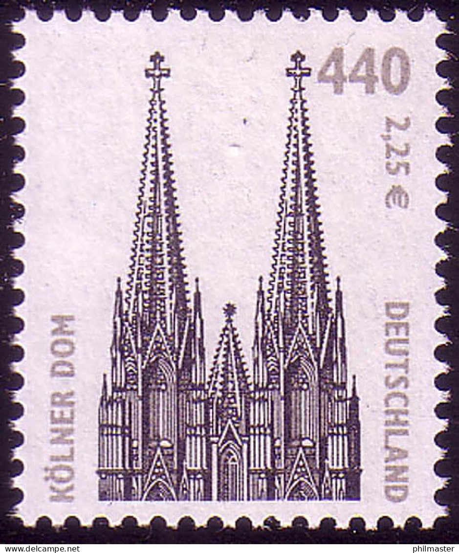 2206 Sehenswürdigkeiten 440 Pf / 2,25 Euro Kölner Dom ** Postfrisch - Ungebraucht