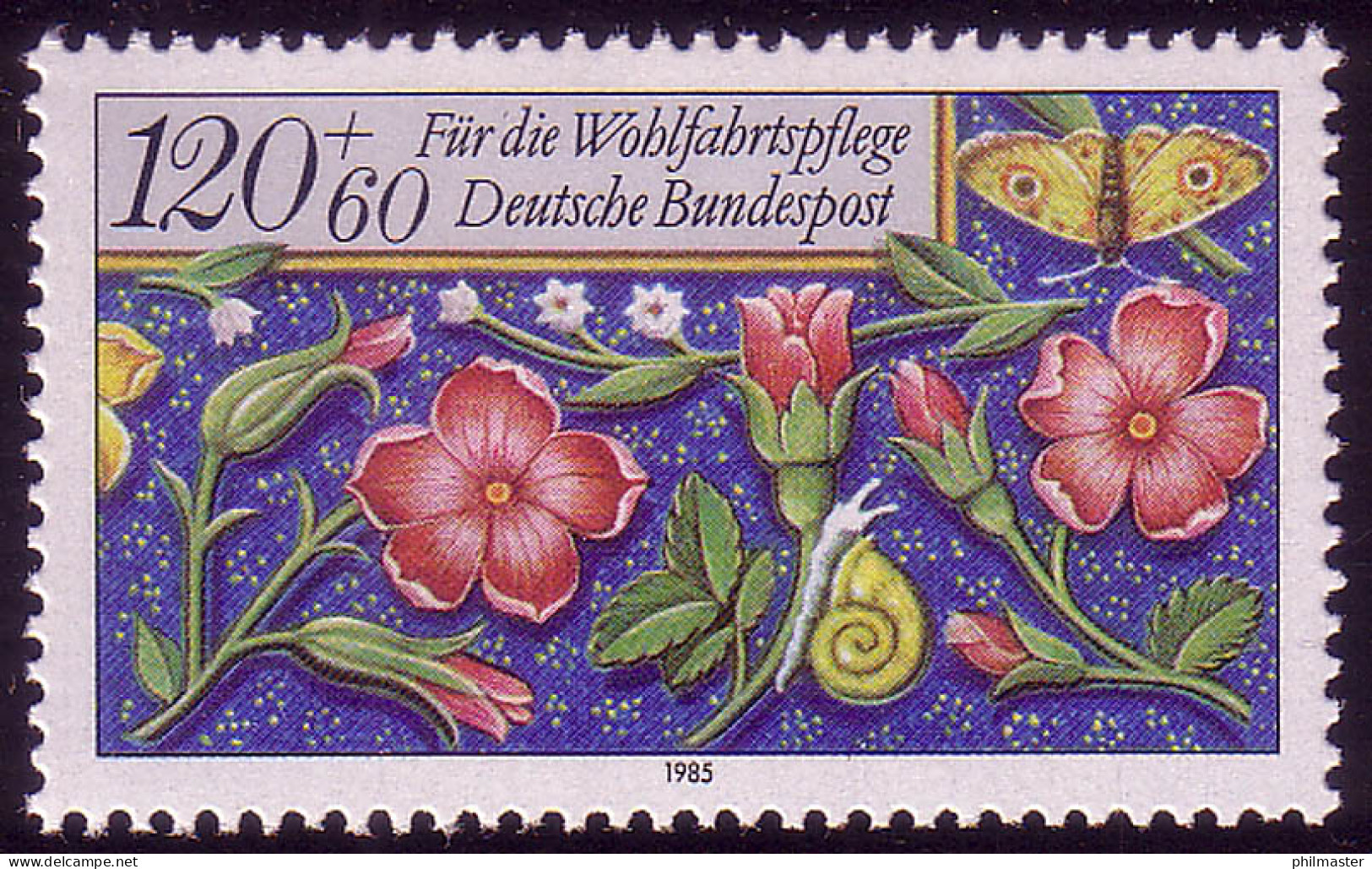 1262 Wohlfahrt Miniaturen 120+60 Pf  ** Postfrisch - Unused Stamps