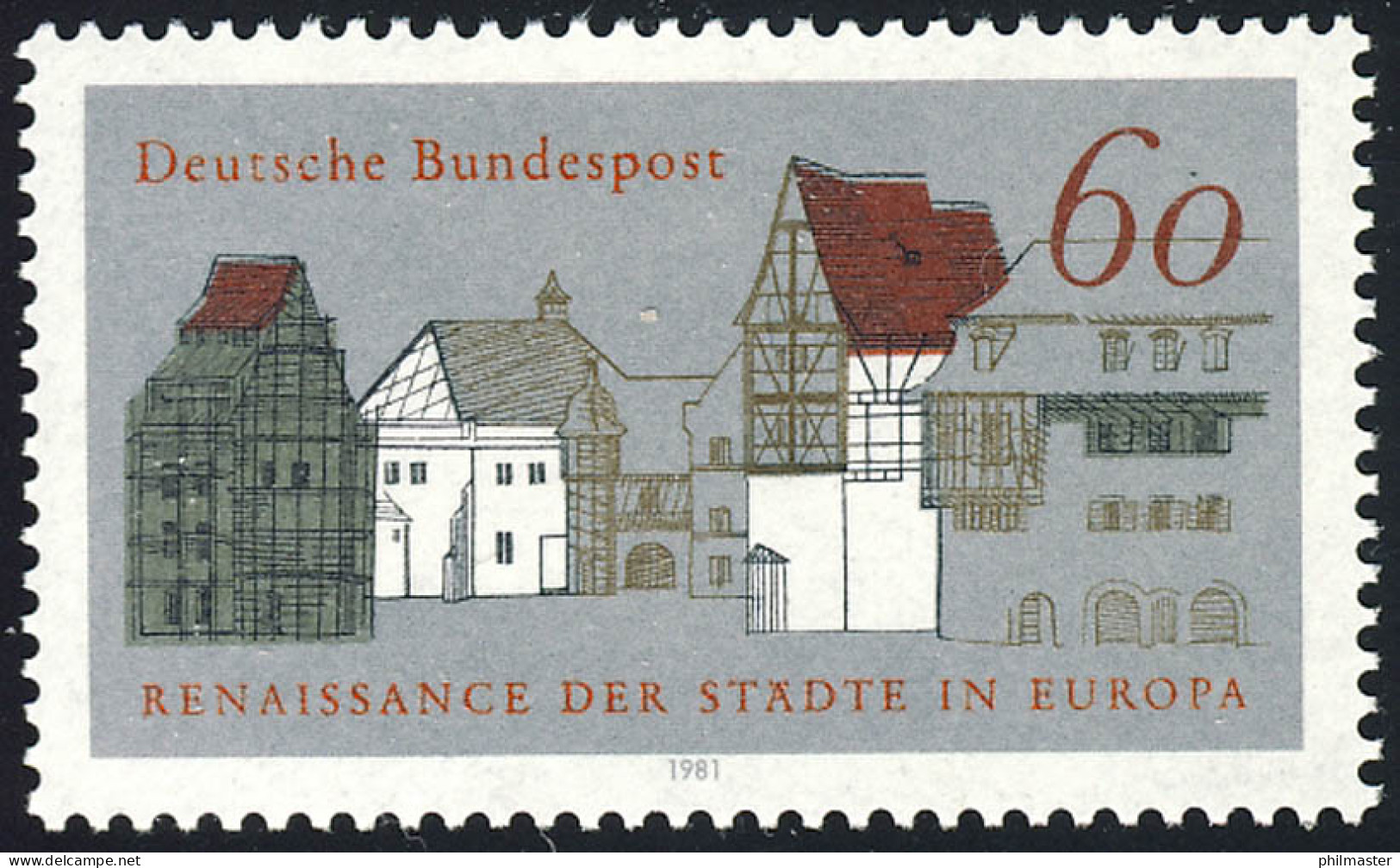 1084 Denkmalschutzkampagne ** Postfrisch - Unused Stamps