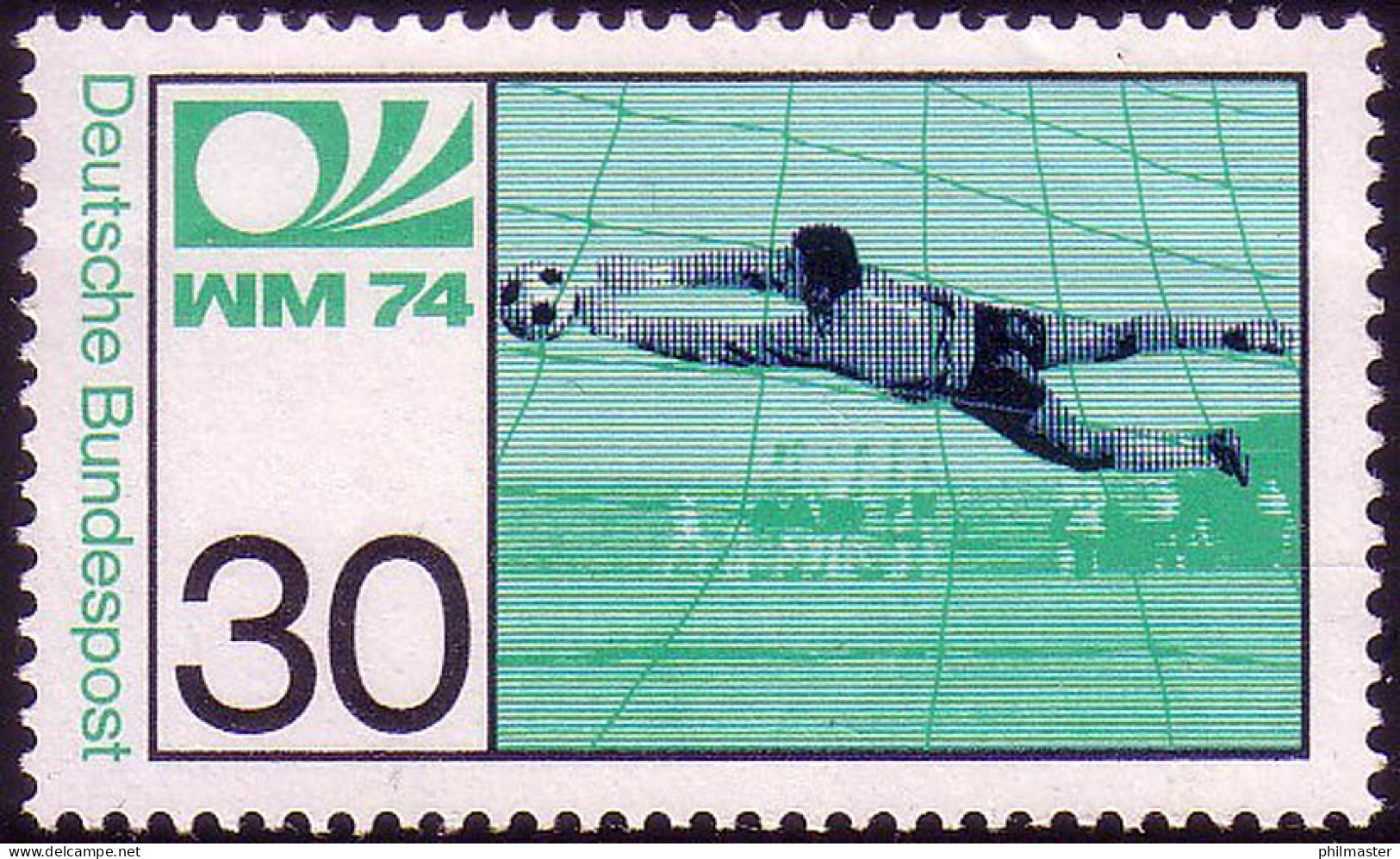 811 Fußballweltmeisterschaft 30 Pf ** Postfrisch - Ungebraucht