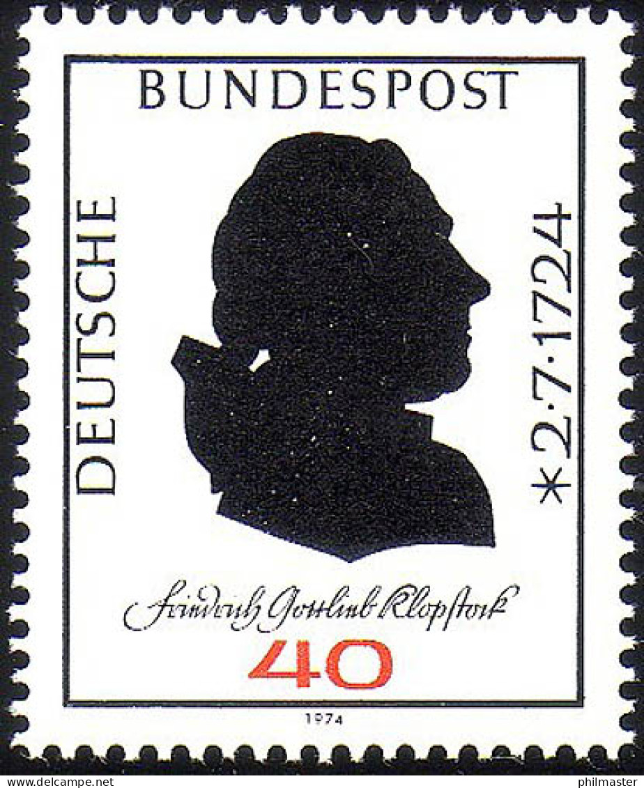 809 Friedrich Gottlieb Klopstock ** Postfrisch - Nuovi