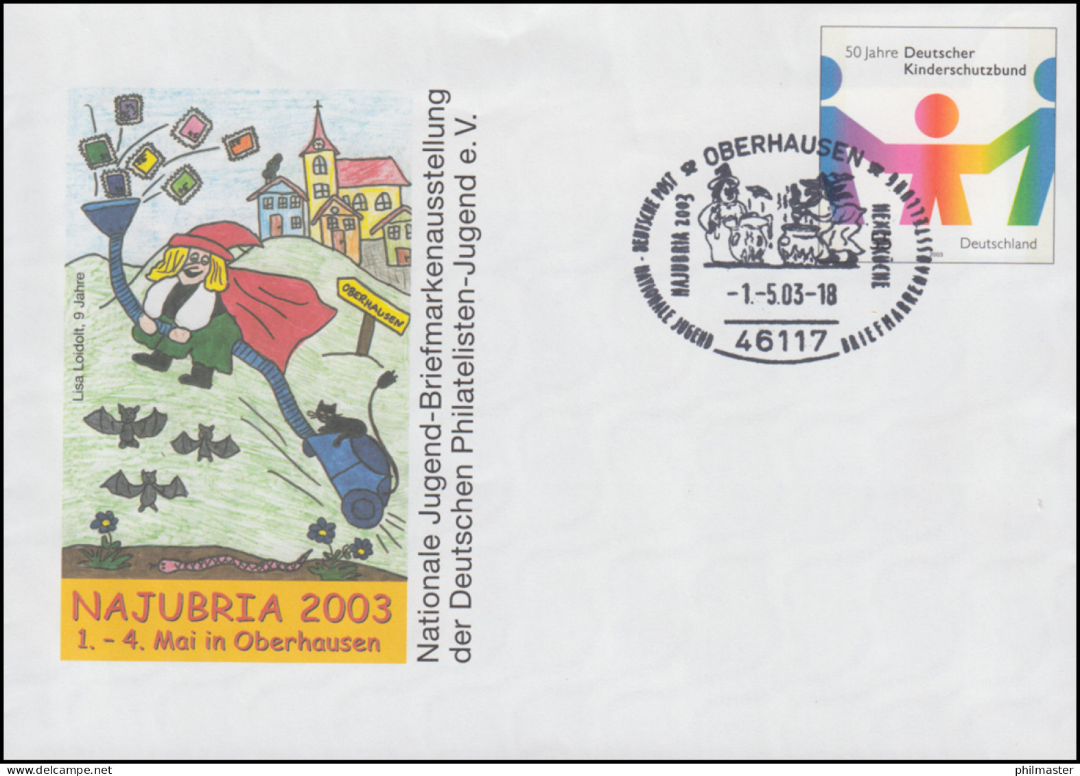 USo 57 NAJUBRIA 2003 Kinderschutzbund, SSt Oberhausen Hexen Beim Kochen 1.5.03 - Umschläge - Ungebraucht