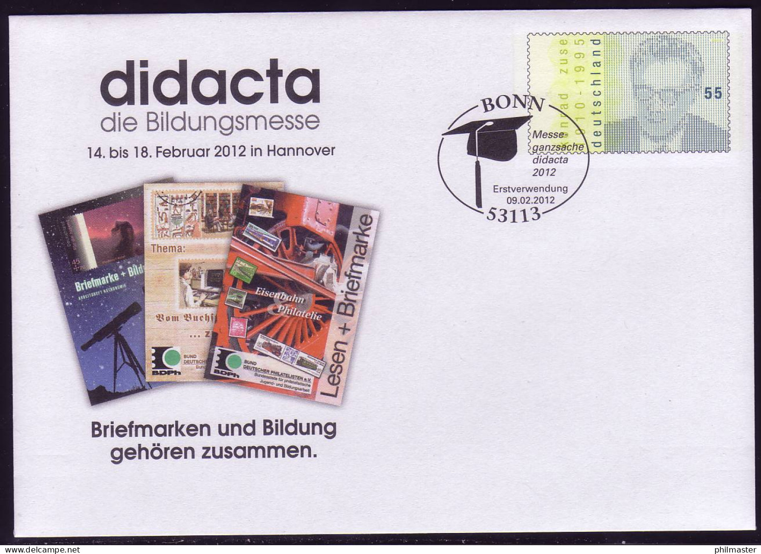 USo 262 Bildungsmesse Didacta 2012, EV-O Bonn - Covers - Mint