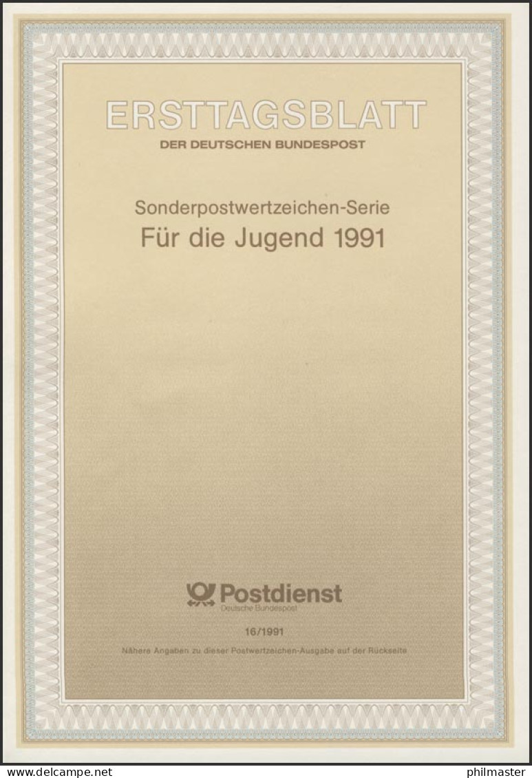 ETB 16/1991 Jugend: Gefährdete Schmetterlinge - 1991-2000