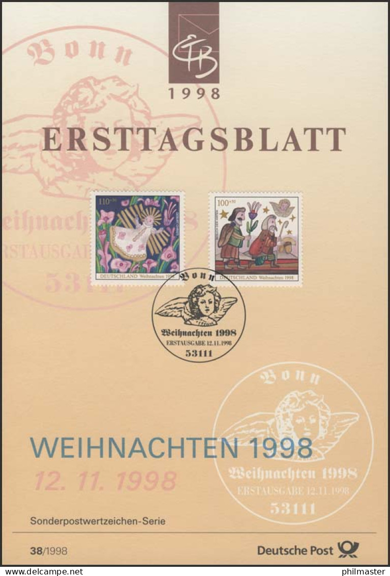 ETB 38/1998 Weihnachten, Besuch Der Hirten, Christi - 1991-2000