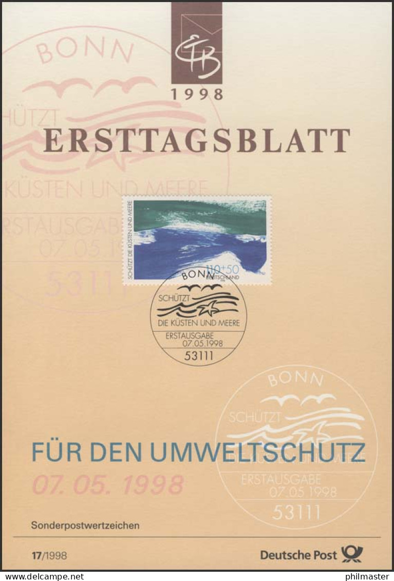 ETB 17/1998 Umweltschutz, Küsten Und Meere - 1991-2000