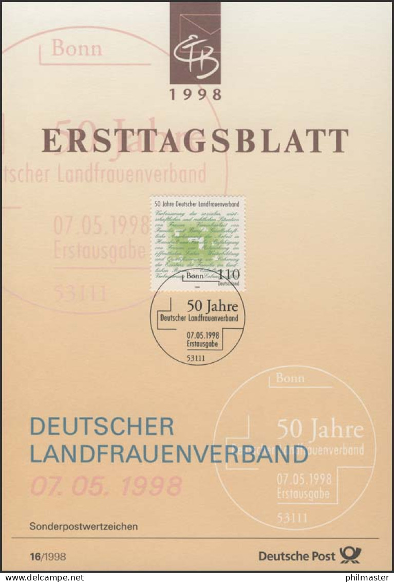 ETB 16/1998 Landfrauenverband - 1991-2000