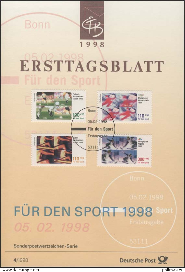 ETB 04/1998 Fußball, Olympia, Paralympics, Rudern, Ski - 1991-2000