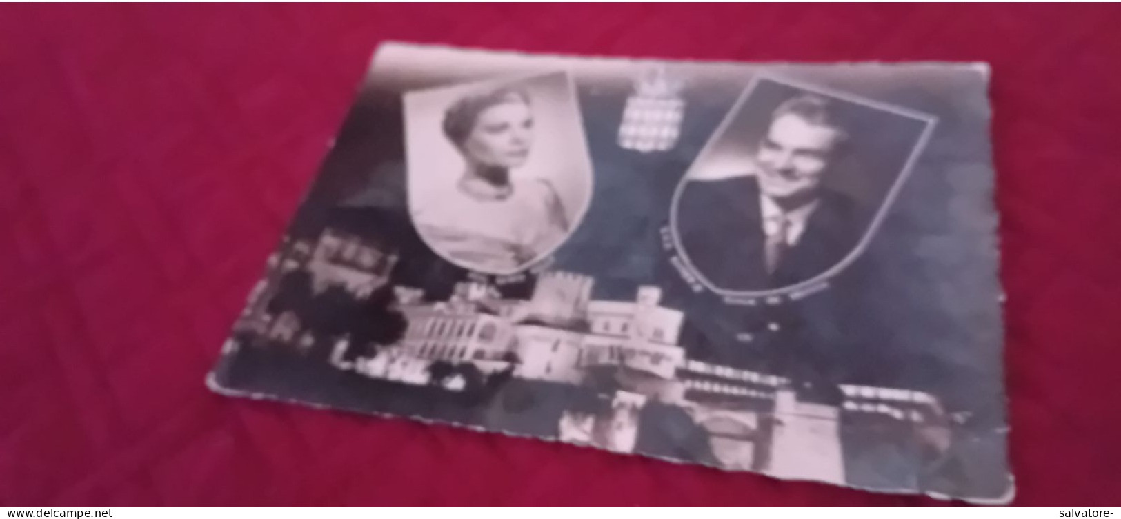 CARTOLINA PRINCIPI DI MONACO- VIAGGIATA 1956 - Familles Royales