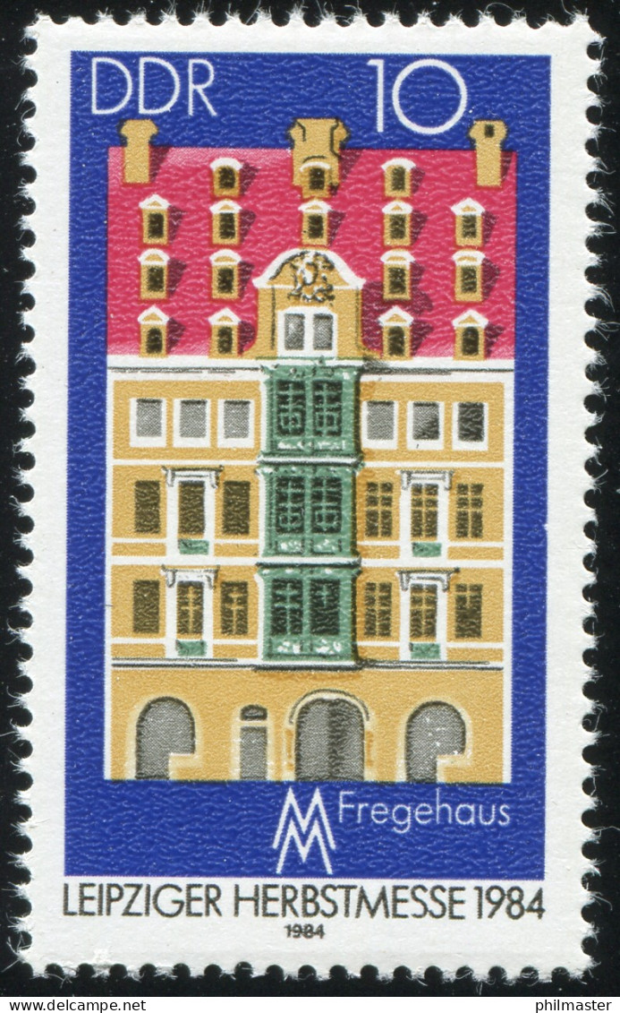 2891 Messe Leipzig 10 Pf: Verkürztes Erstes S In MESSE, Feld 31, ** - Variétés Et Curiosités