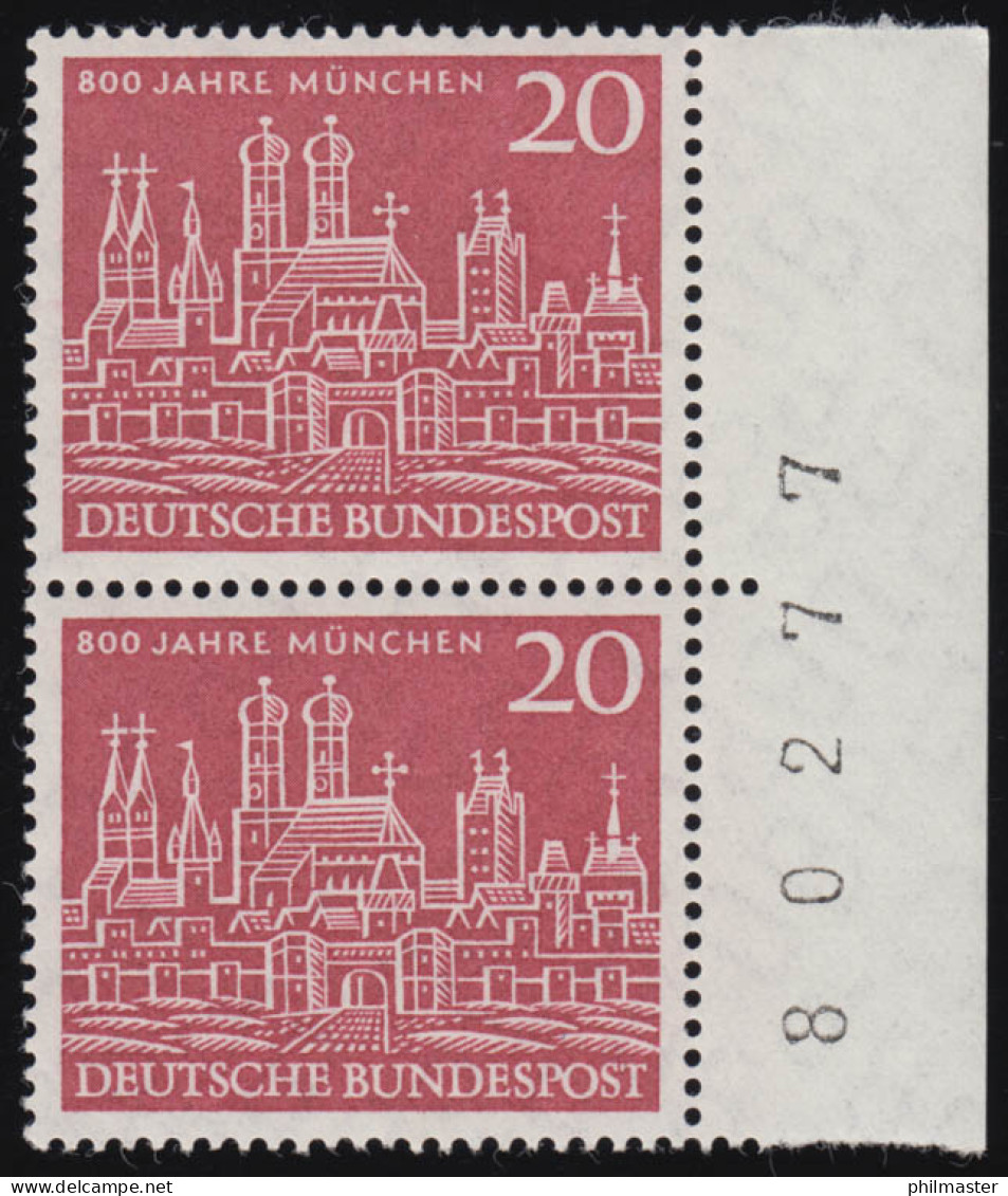 289 München ** BRZ, Paar Rechts - Unused Stamps