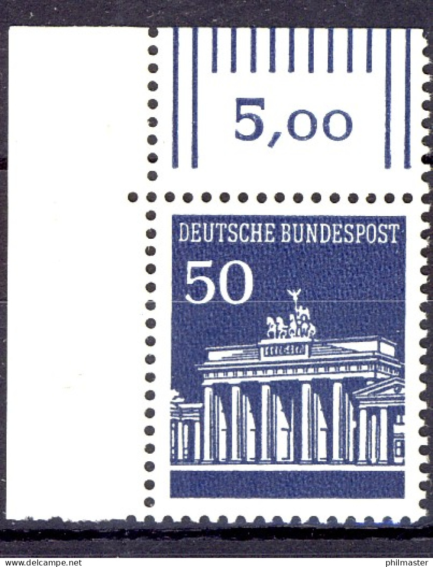 509 Brandenb. Tor 50 Pf Ecke Ol ** Postfrisch - Unused Stamps