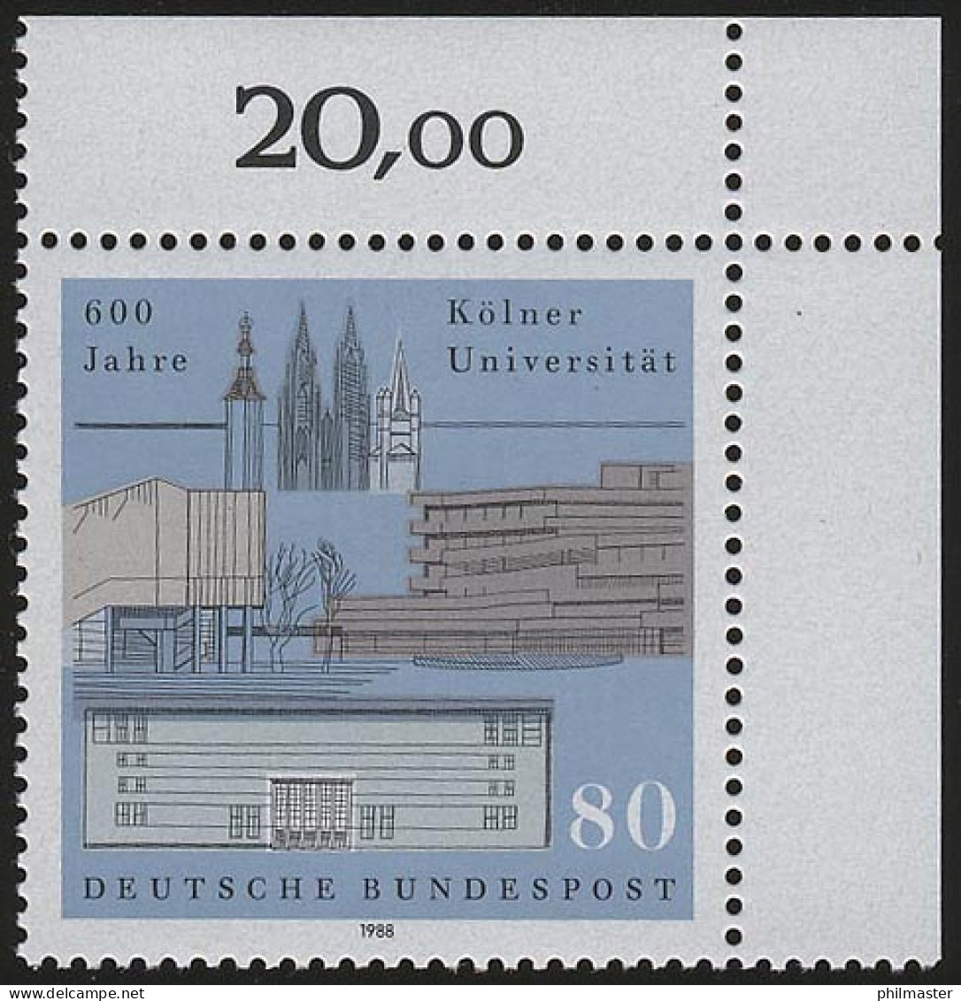 1370 Kölner Universität ** Ecke O.r. - Neufs