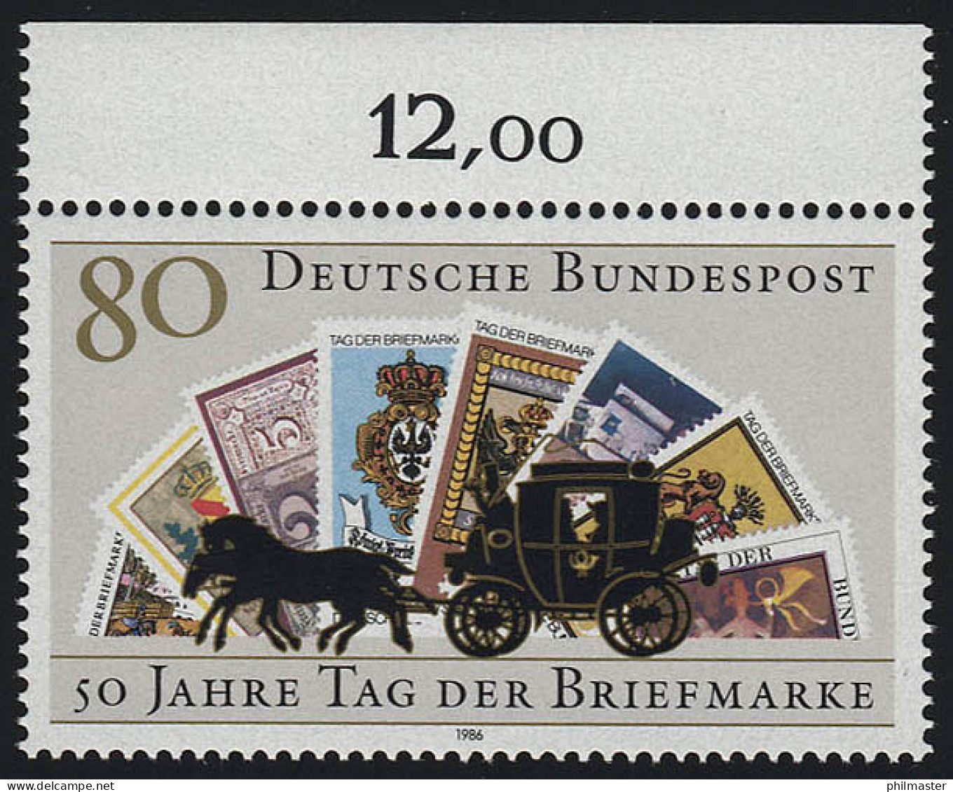 1300 Tag Der Briefmarke ** Oberrand - Neufs