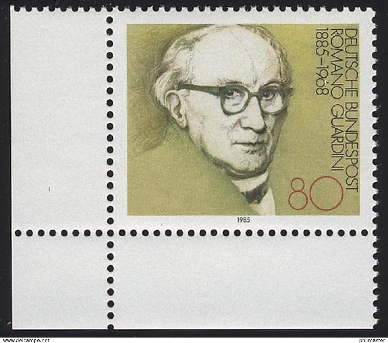 1237 Romano Guardini ** Ecke U.l. - Unused Stamps