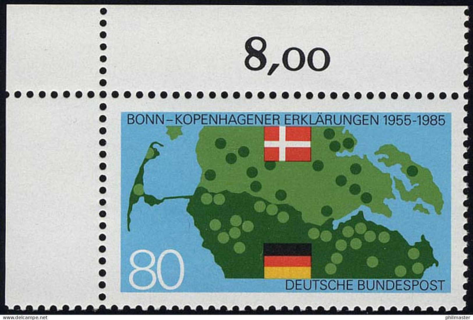 1241 Bonn-Kopenhagener Erklärungen ** Ecke O.l. - Unused Stamps