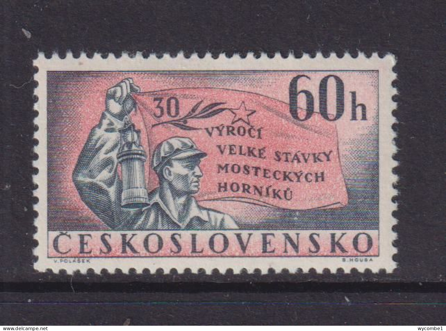 CZECHOSLOVAKIA  - 1962 Miners Strike 60h Never Hinged Mint - Unused Stamps