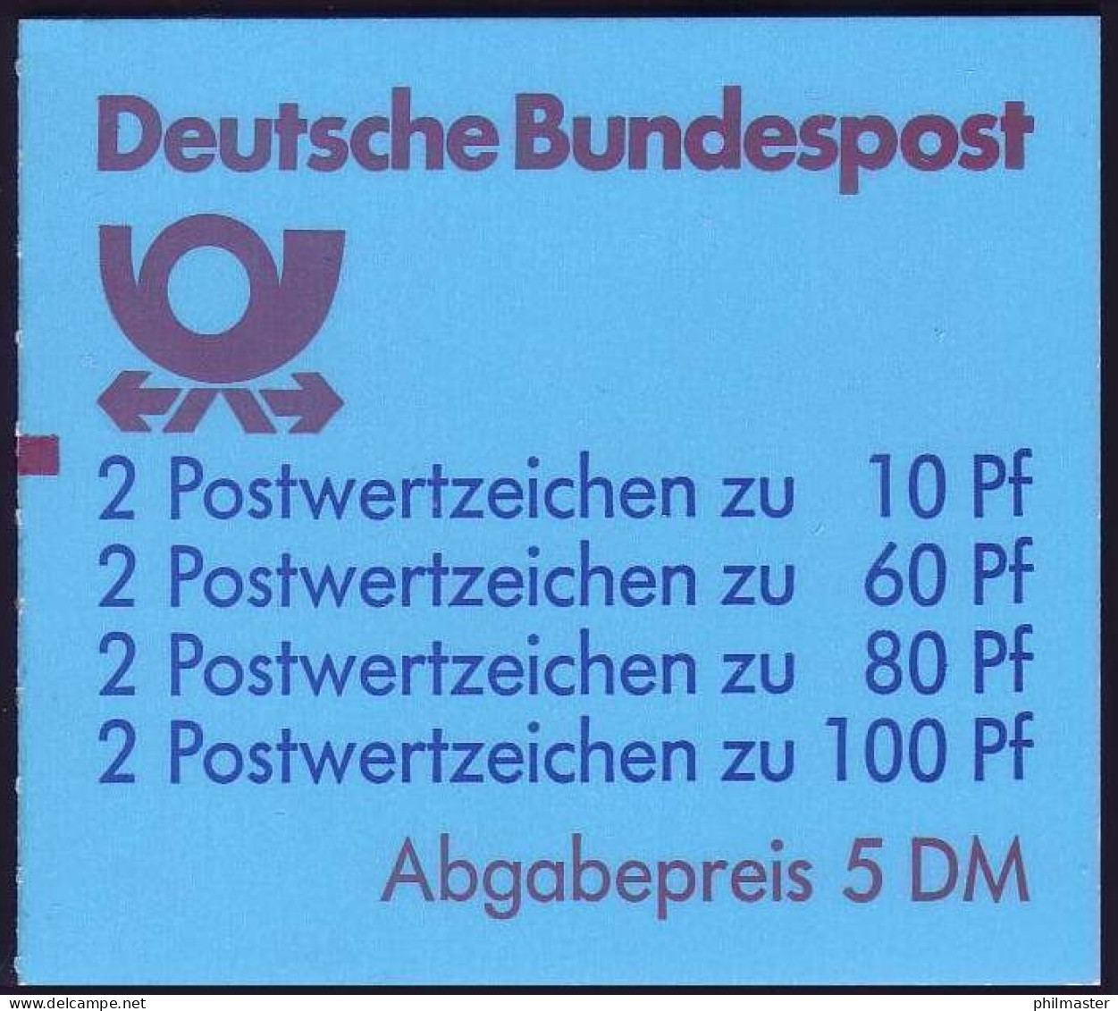 26a MH Mit PLF II: Eckverzierung Gebrochen, Feld 3, Mit Zählbalken ** - 1971-2000