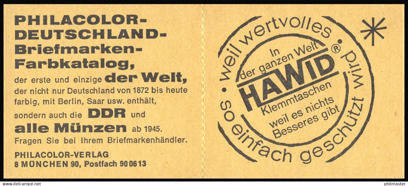 8a PFI MH Unfall 1972 Mit PLF 404II Unten Gebrochenes L, Feld 6, ** - Carnets