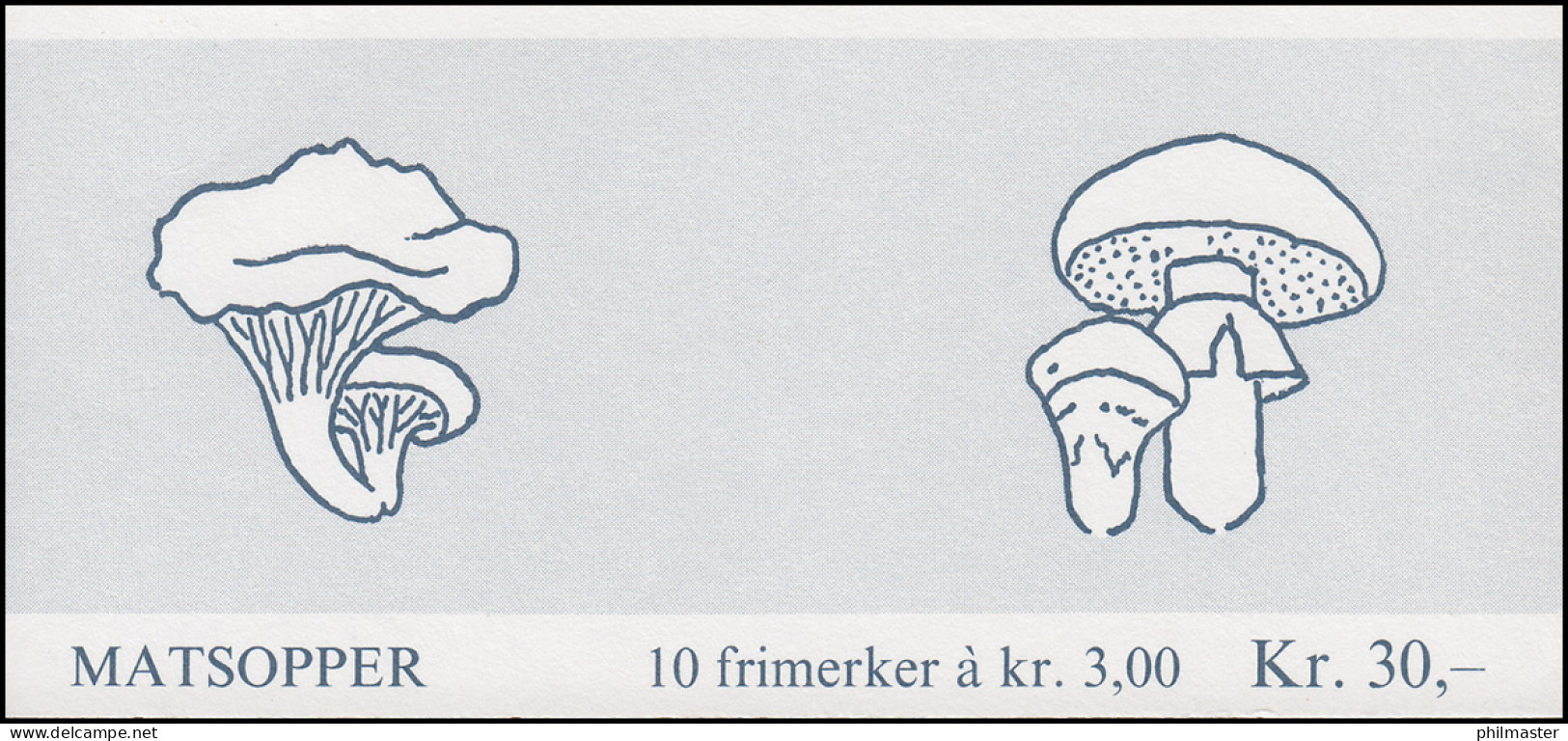 Norwegen Markenheftchen 11 Pilze Mushrooms Sopp 1988, ** Postfrisch - Libretti