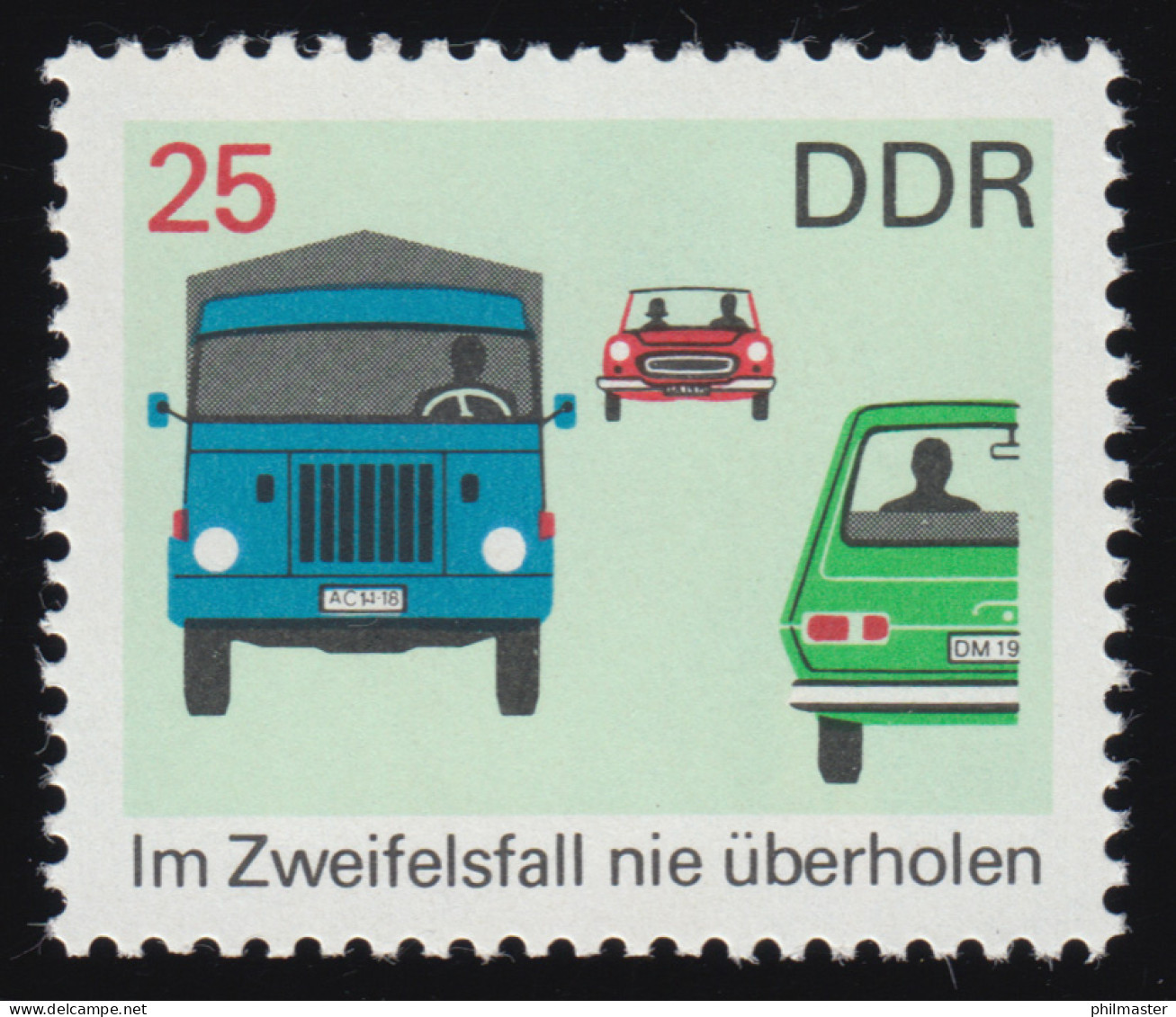1447 Sicherheit Im Straßenverkehr 25 Pf ** - Unused Stamps