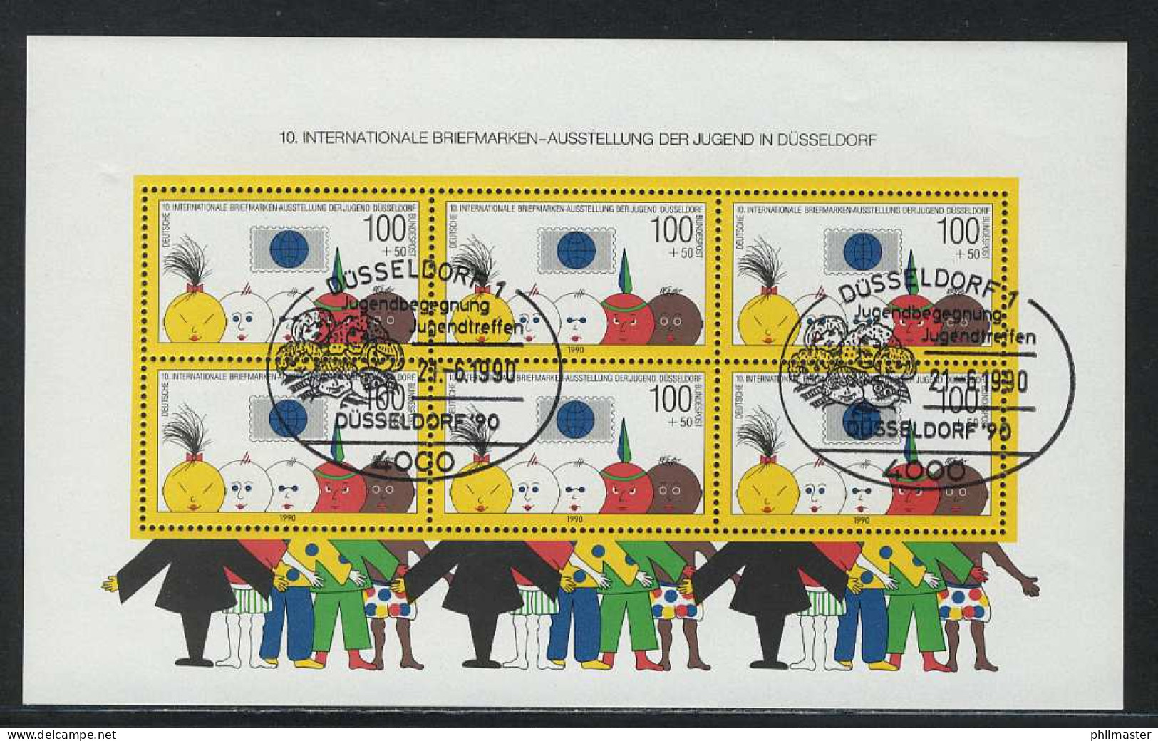 Block 21 IBA Düsseldorf 1990, ESSt Düsseldorf - Used Stamps