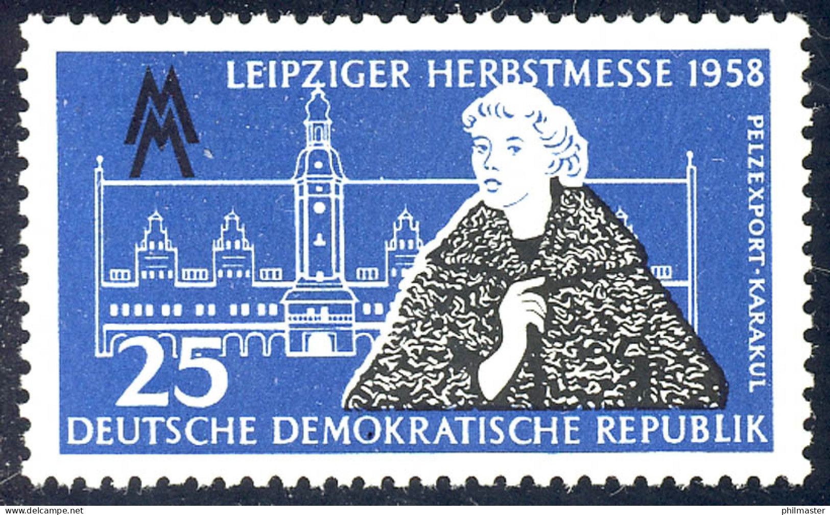 650 Leipziger Herbstmesse 25 Pf ** Postfrisch - Unused Stamps