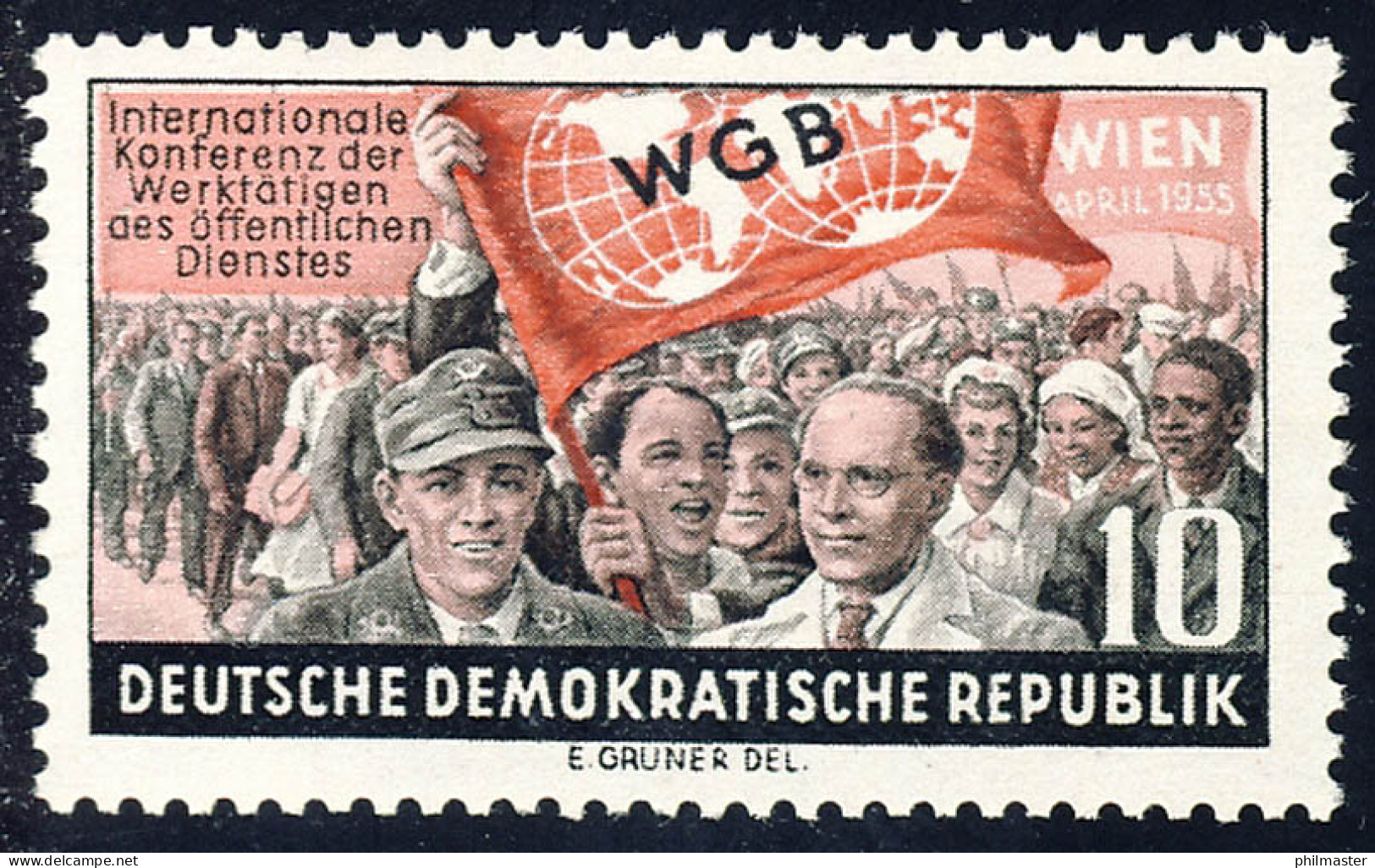 452 Weltgewerkschaftsbund ** Postfrisch - Unused Stamps