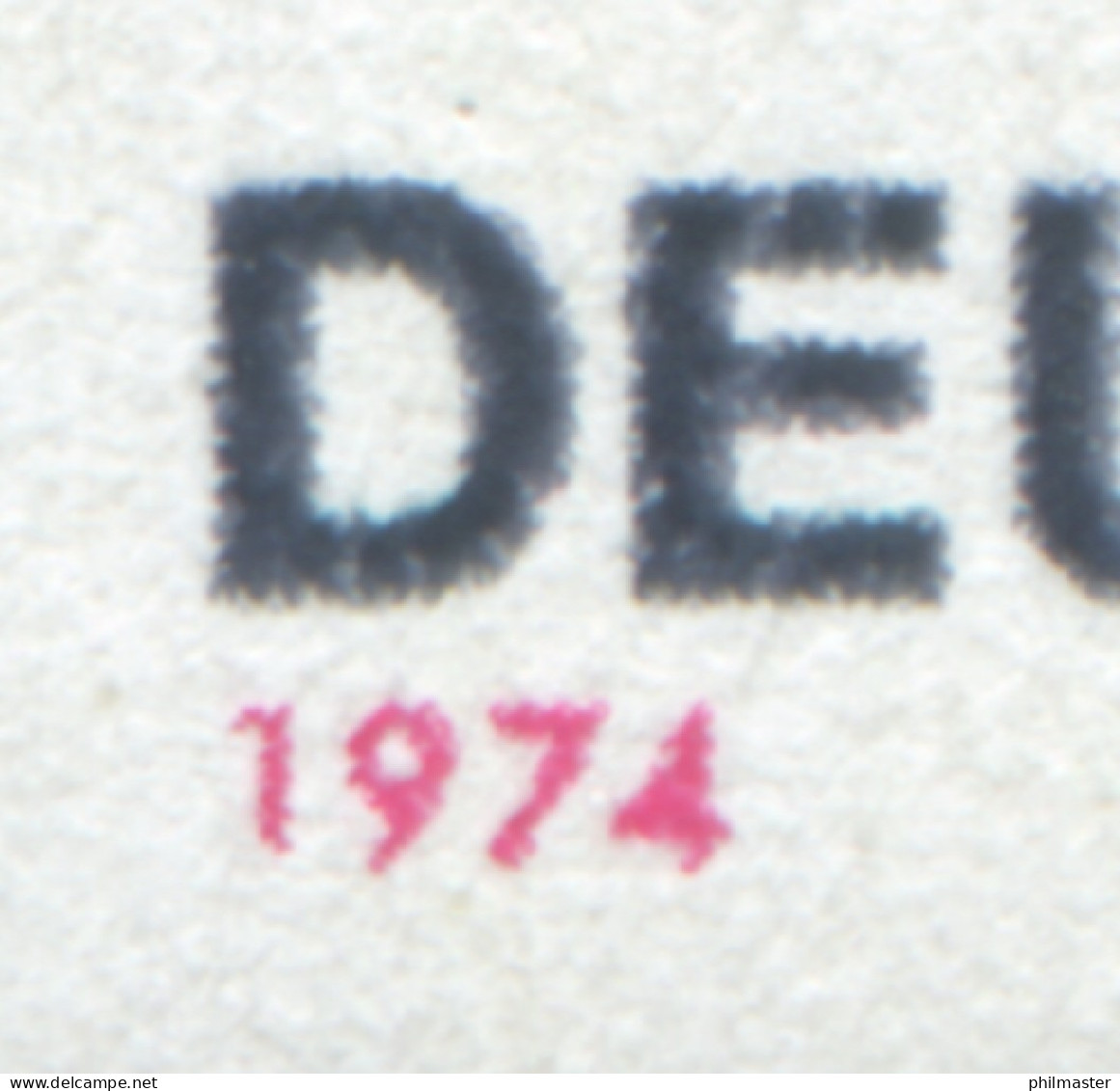 823 Kirchner Mit PLF Verkürtze 1 In 1974, Feld 6, ** - Variétés Et Curiosités