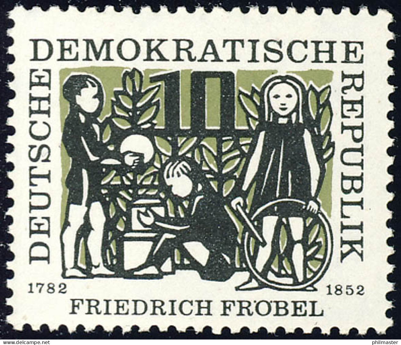 564 Friedrich Fröbel 10 Pf ** Postfrisch - Nuovi