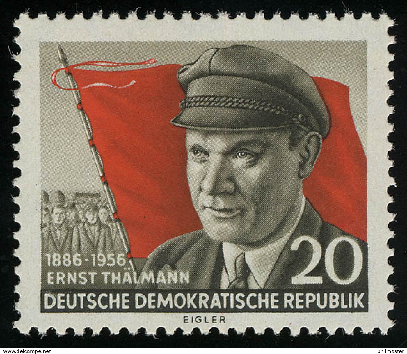 520A XI Ernst Thälmann, Gezähnt, Wz.2 XI ** Postfrisch - Ungebraucht