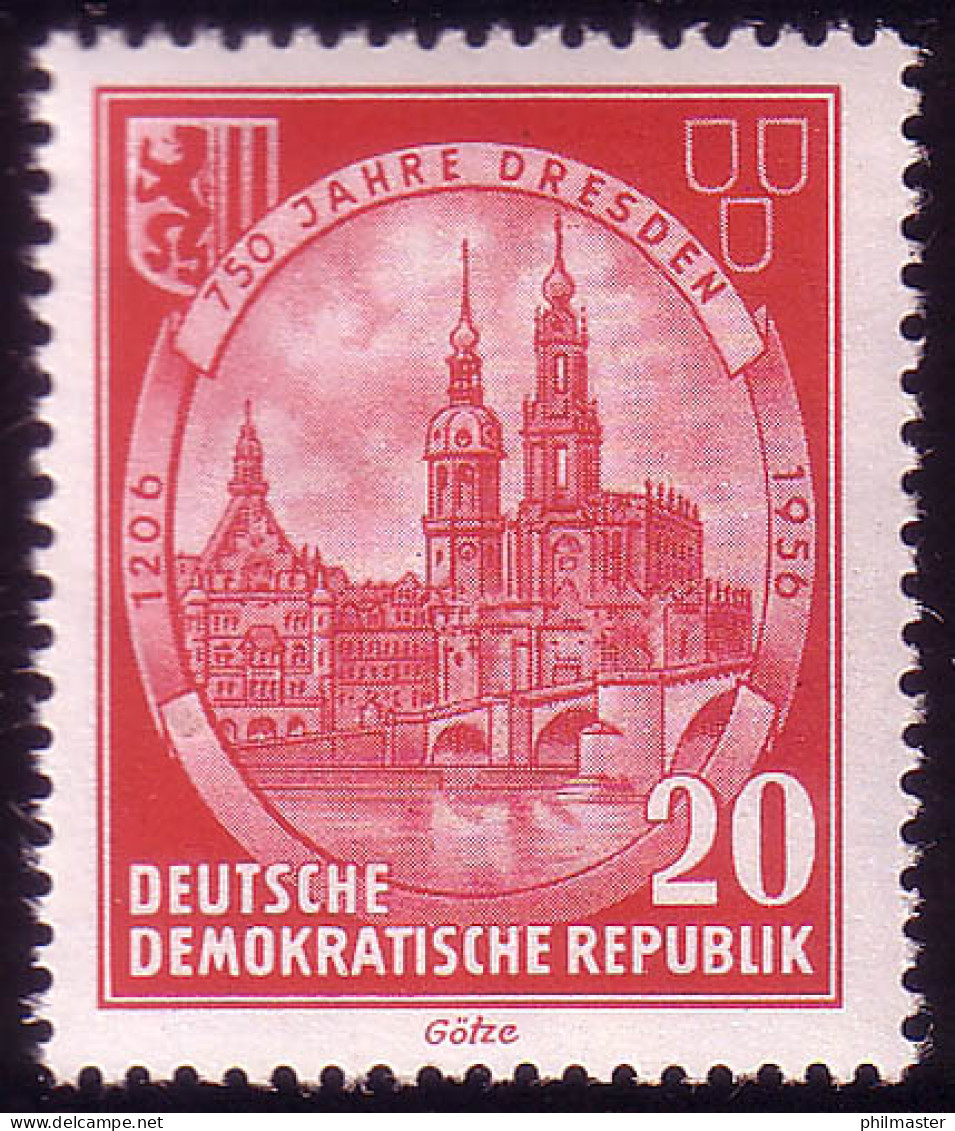 525 Dresden 20 Pf Elbbrücke, ** Postfrisch - Unused Stamps