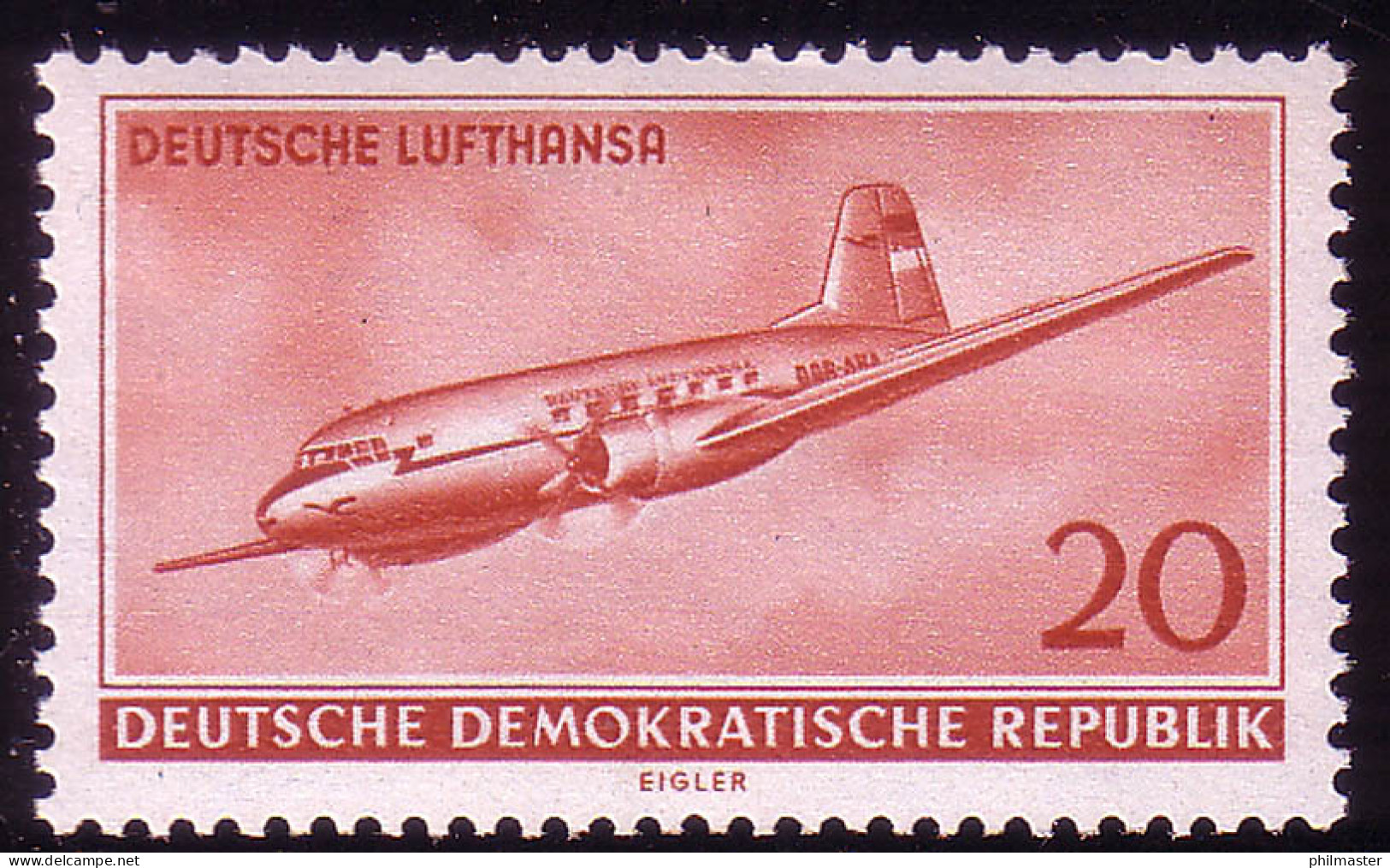515 Luftverkehr 20 Pf ** Postfrisch - Unused Stamps