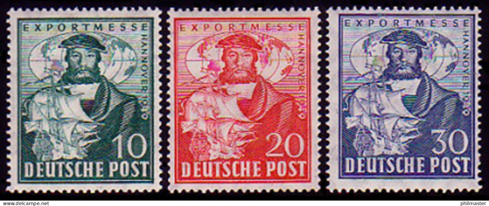 103-105 Hannover Messe 1949 - Kompletter Satz, Postfrisch ** - Mint