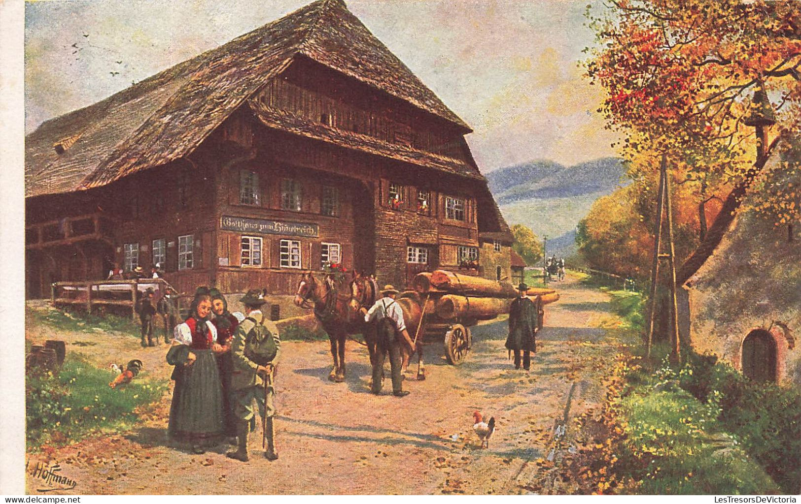 ARTS - Peintures Et Tableaux - Gasthaus Zum Himmelreich - H.Hoffman - Carte Postale Ancienne - Peintures & Tableaux