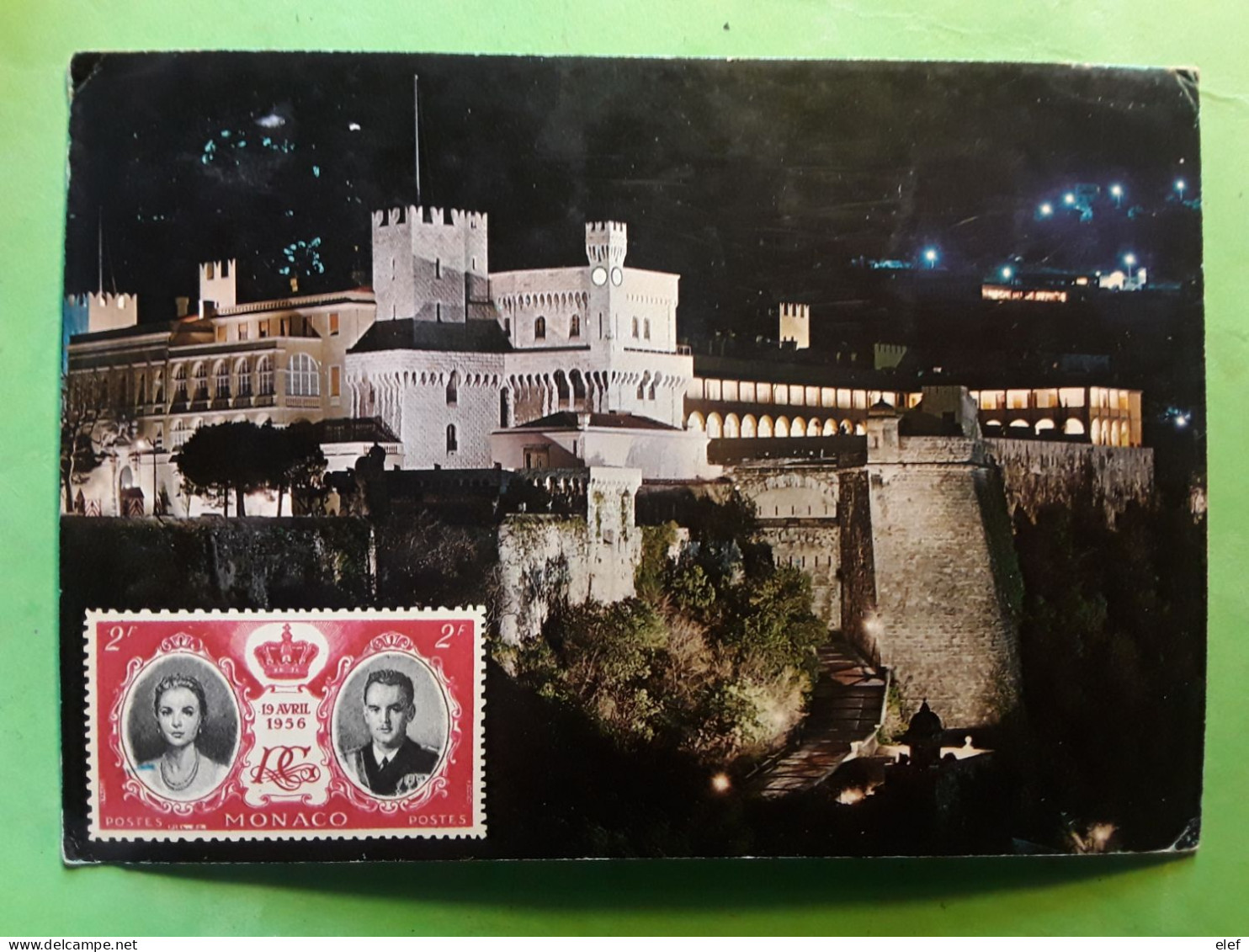 MONACO,  Yvert 897, Concours Compositions Florales O Sur Carte Illuminations Du Palais Princier, 1973, TB - Cartas & Documentos