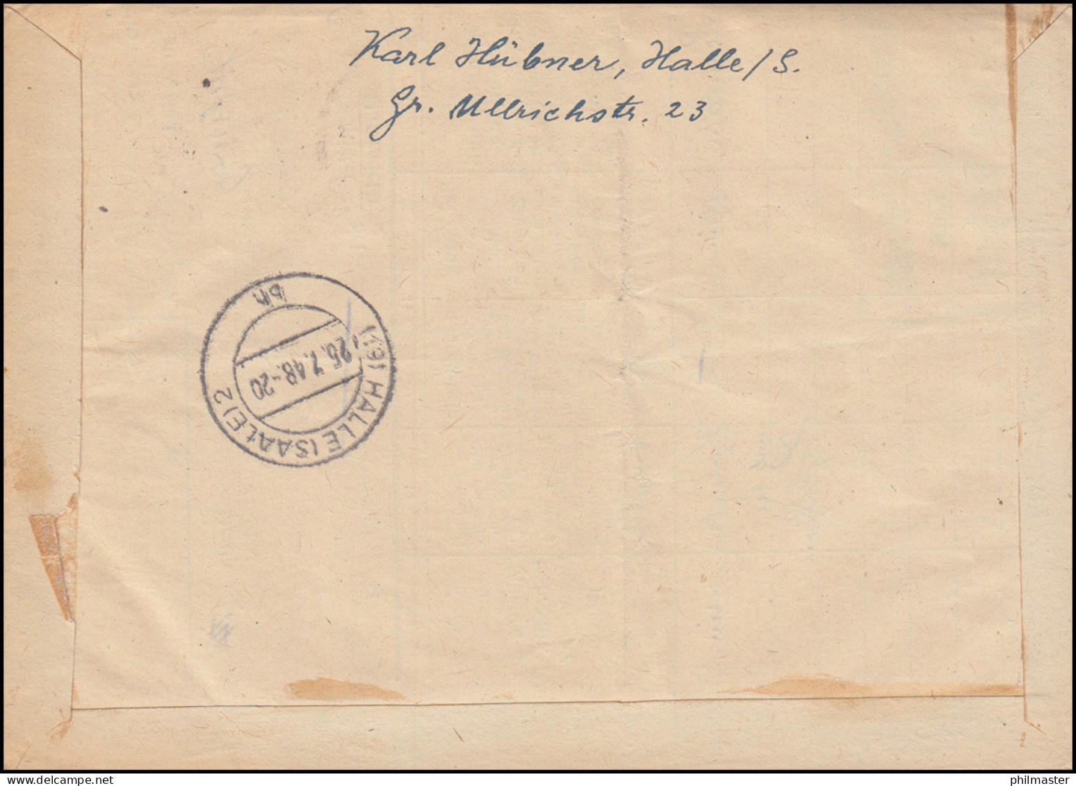 186+189+191 SBZ-Aufdrucke Auf Orts-R-Brief HALLE (SAALE) 24.7.1948 - Farben! - Sonstige & Ohne Zuordnung